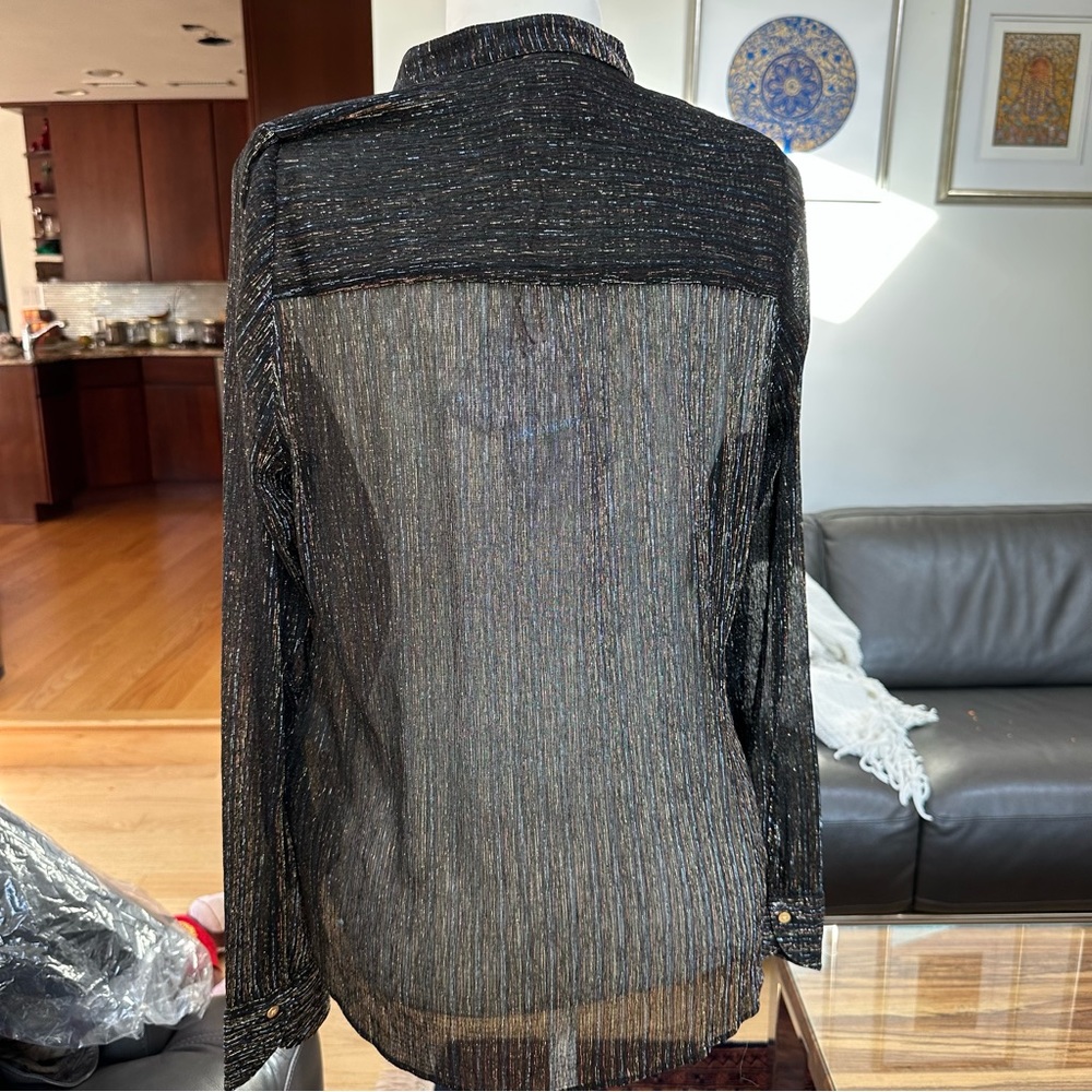 Zadig & Voltaire Lurex Shirt NEW WITH TAGS - Picture 10 of 10